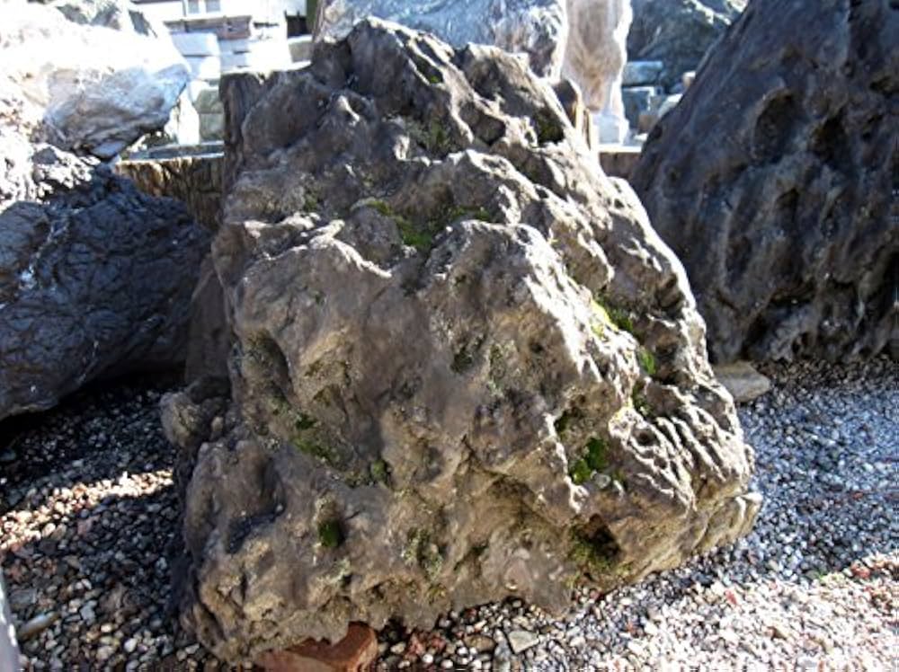 貴船石　　水盤とセット 貴船石 水盤とセット